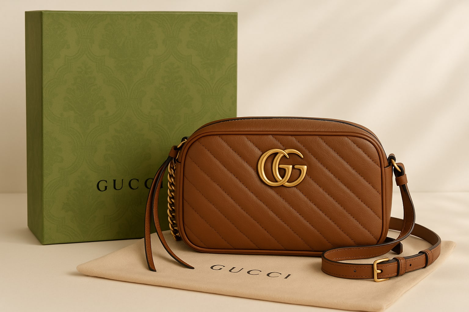 Gucci GG Marmont Small Quilted Leather Bag