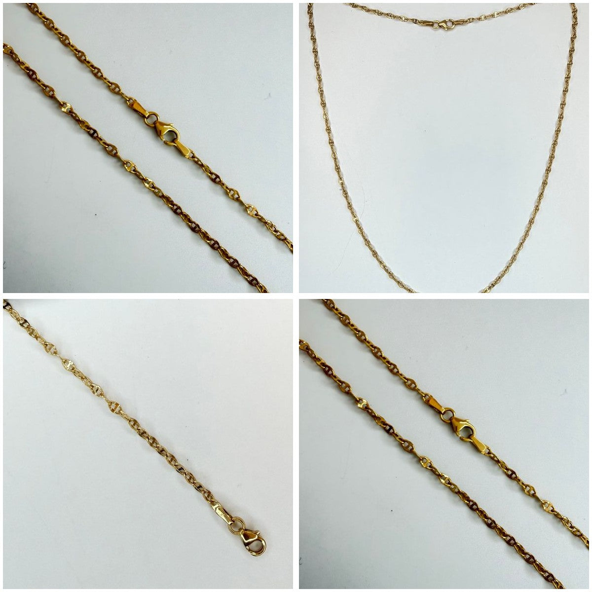 14K Yellow Gold Mariner Chain 18.5 Inch