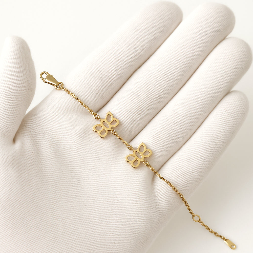 18K Yellow Gold Charm Bracelet