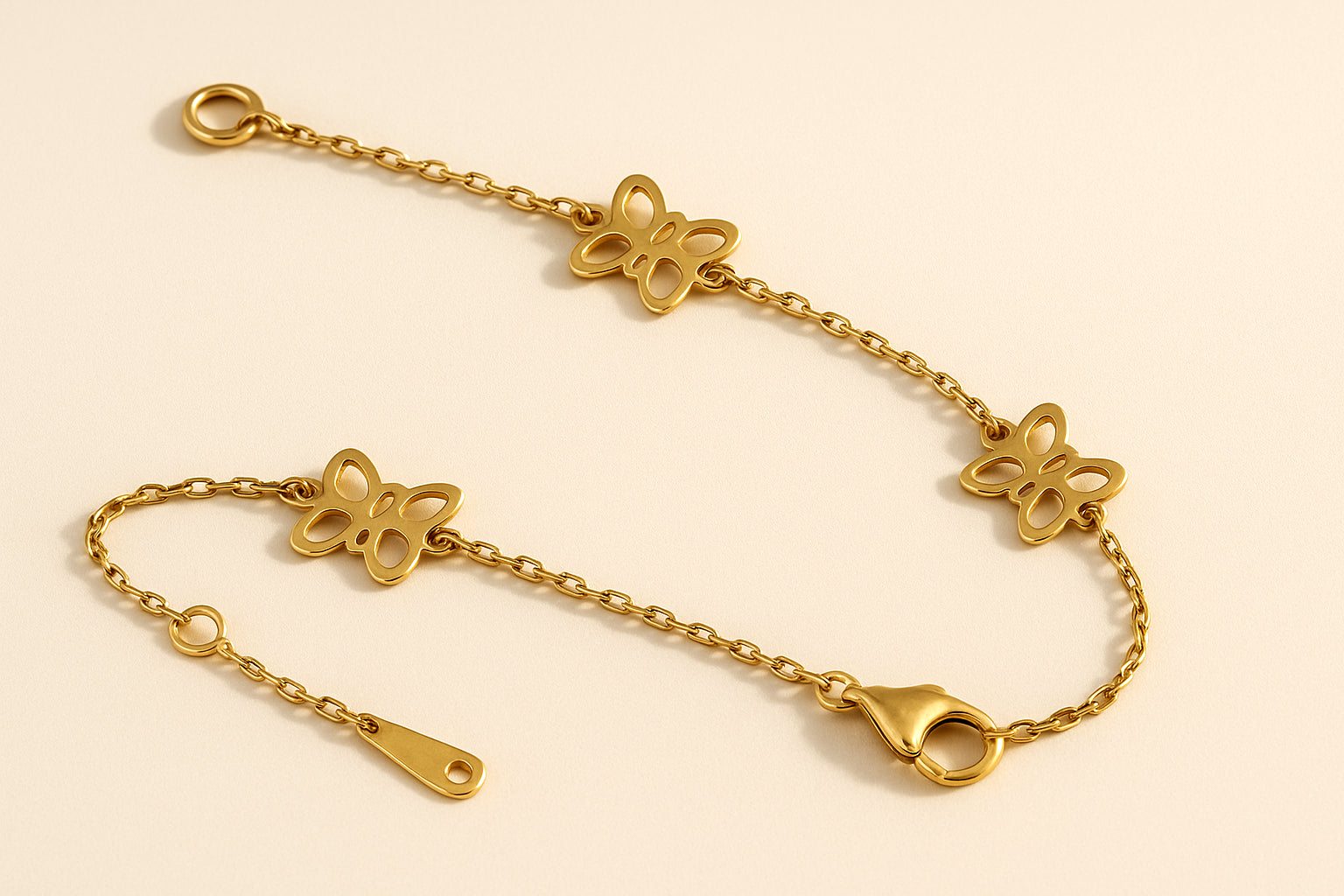 18K Yellow Gold Charm Bracelet