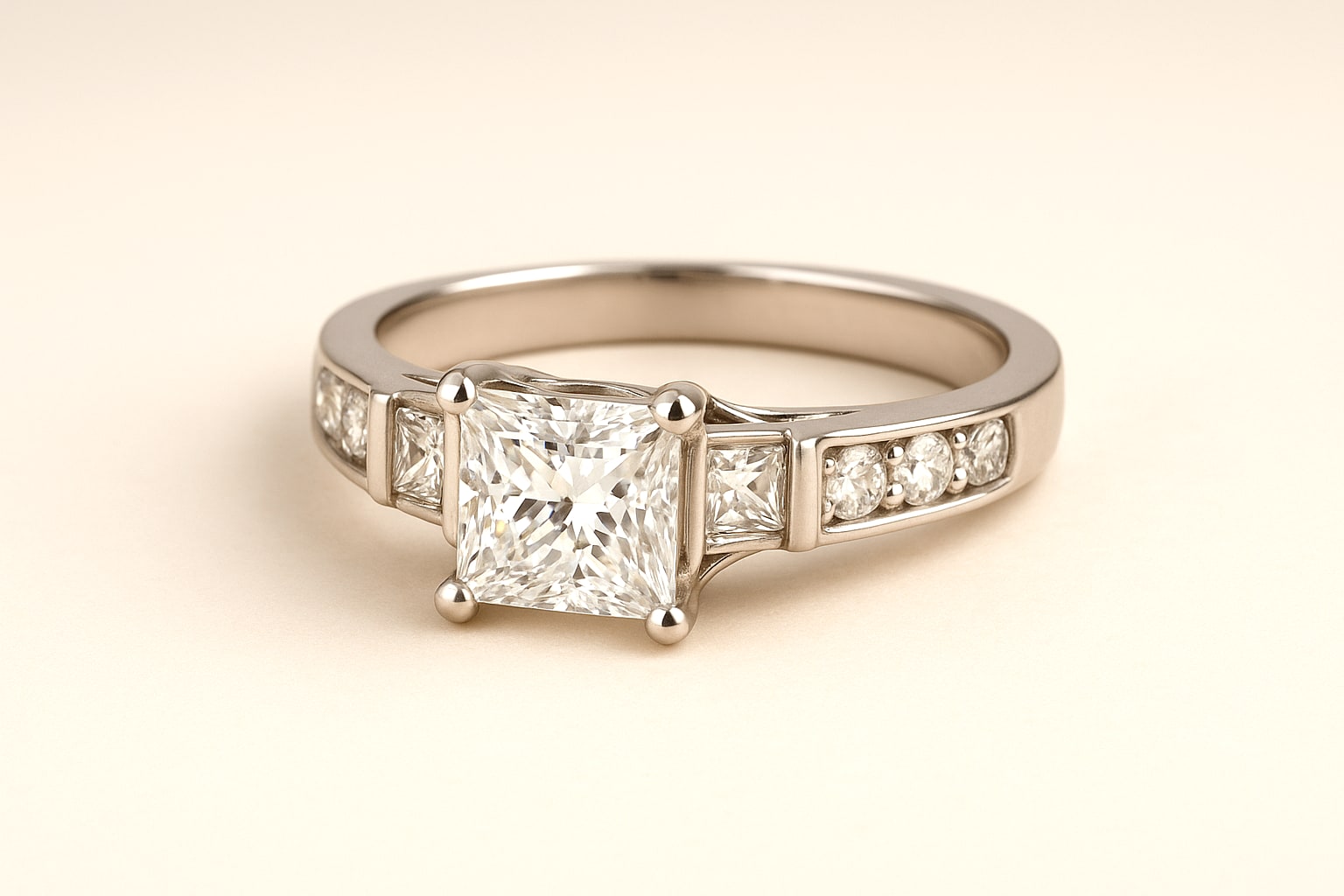 14K White Gold 2.33 ctw Diamond Ring