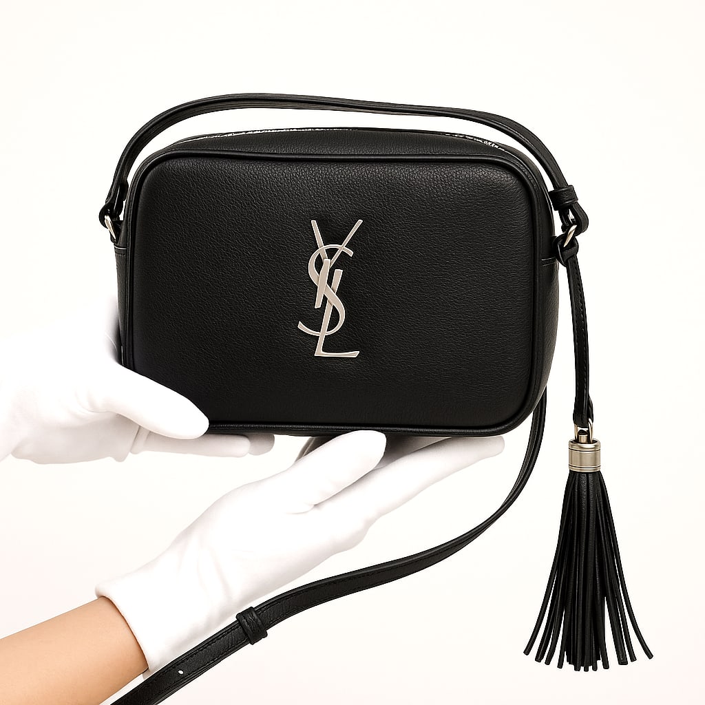 YSL Lou Camera Bag Black Lambskin