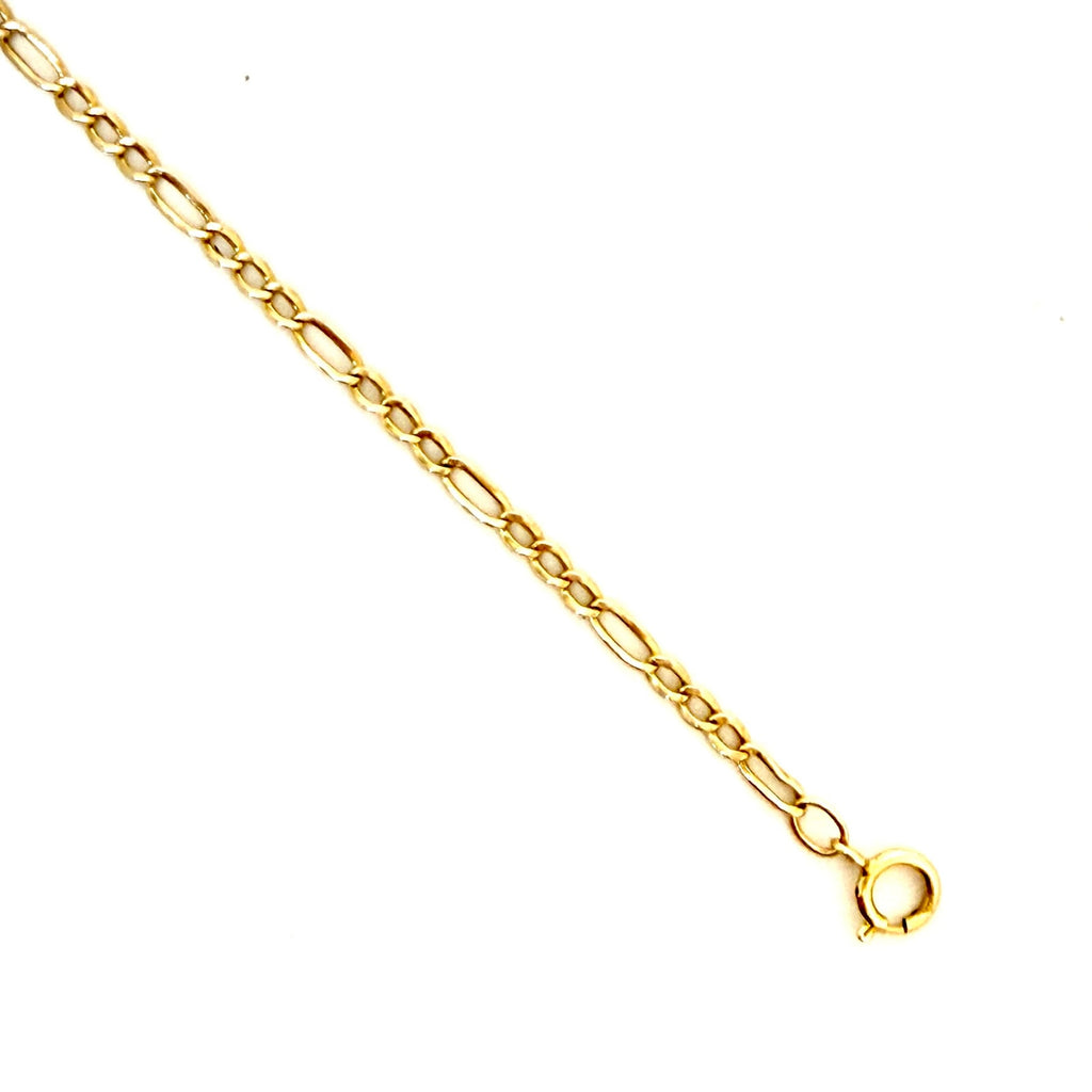 10K Yellow Gold Figaro Chain 25"