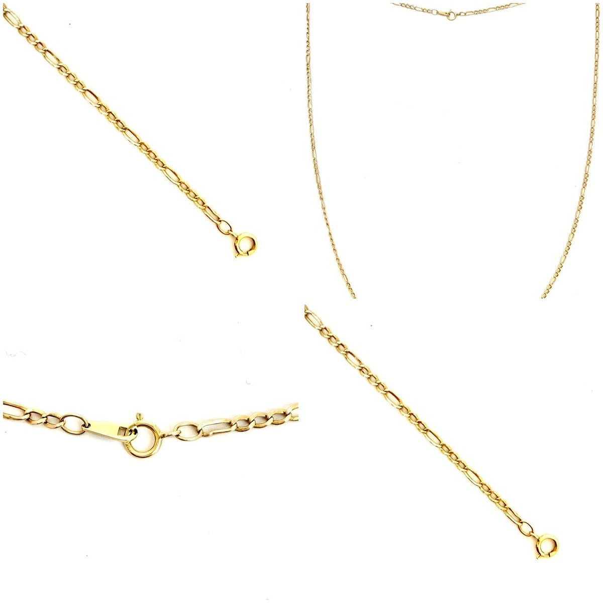10K Yellow Gold Figaro Chain 25"