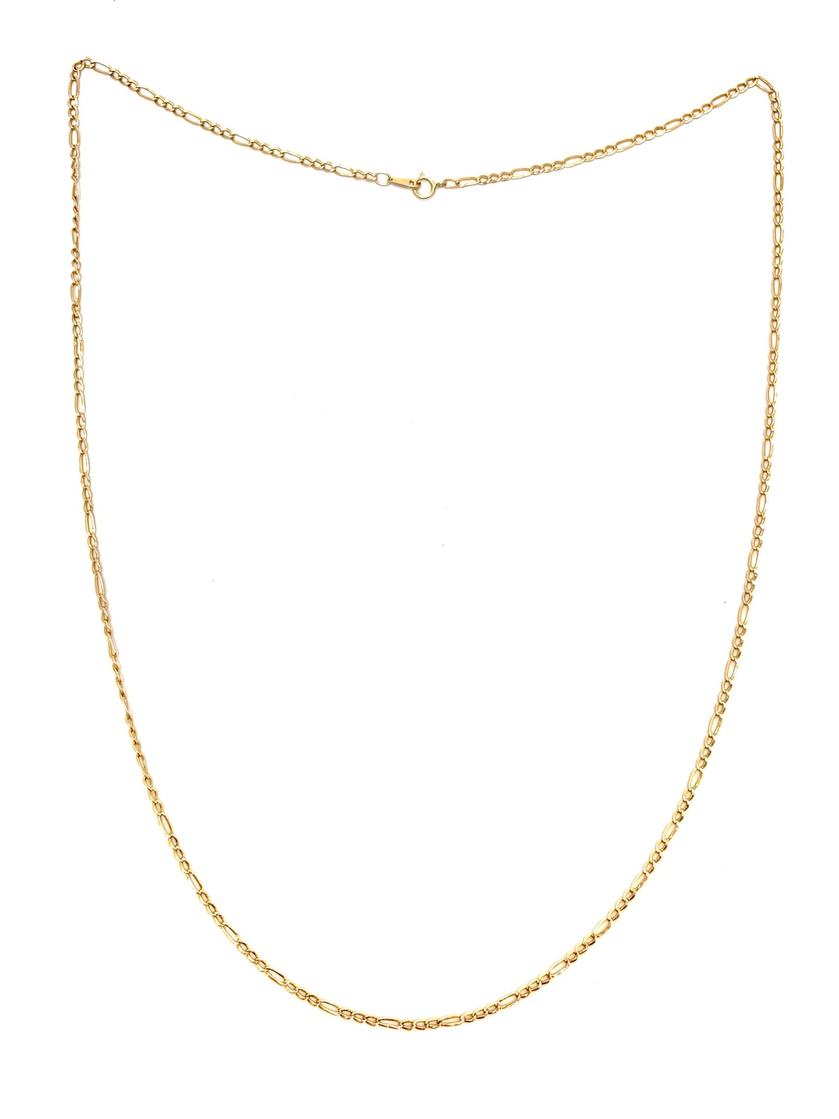10K Yellow Gold Figaro Chain 25"