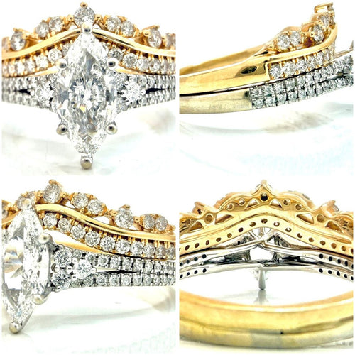 14K Two-Toned Gold 1.50 ctw Diamond Ring