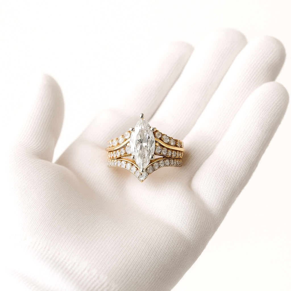 14K Two-Toned Gold 1.50 ctw Diamond Ring
