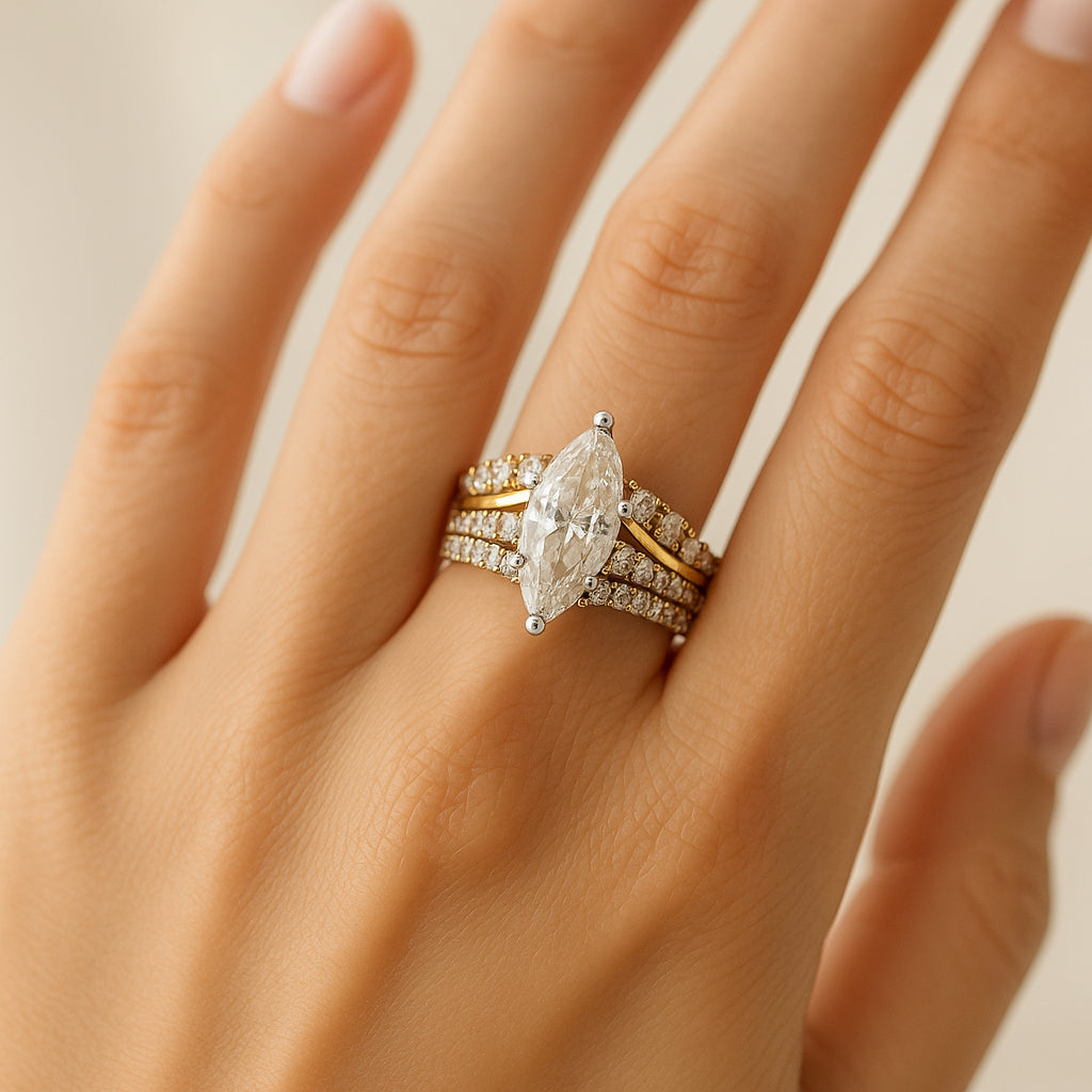 14K Two-Toned Gold 1.50 ctw Diamond Ring