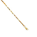 18K Gold Mirrored Bar-Link Chain 22"