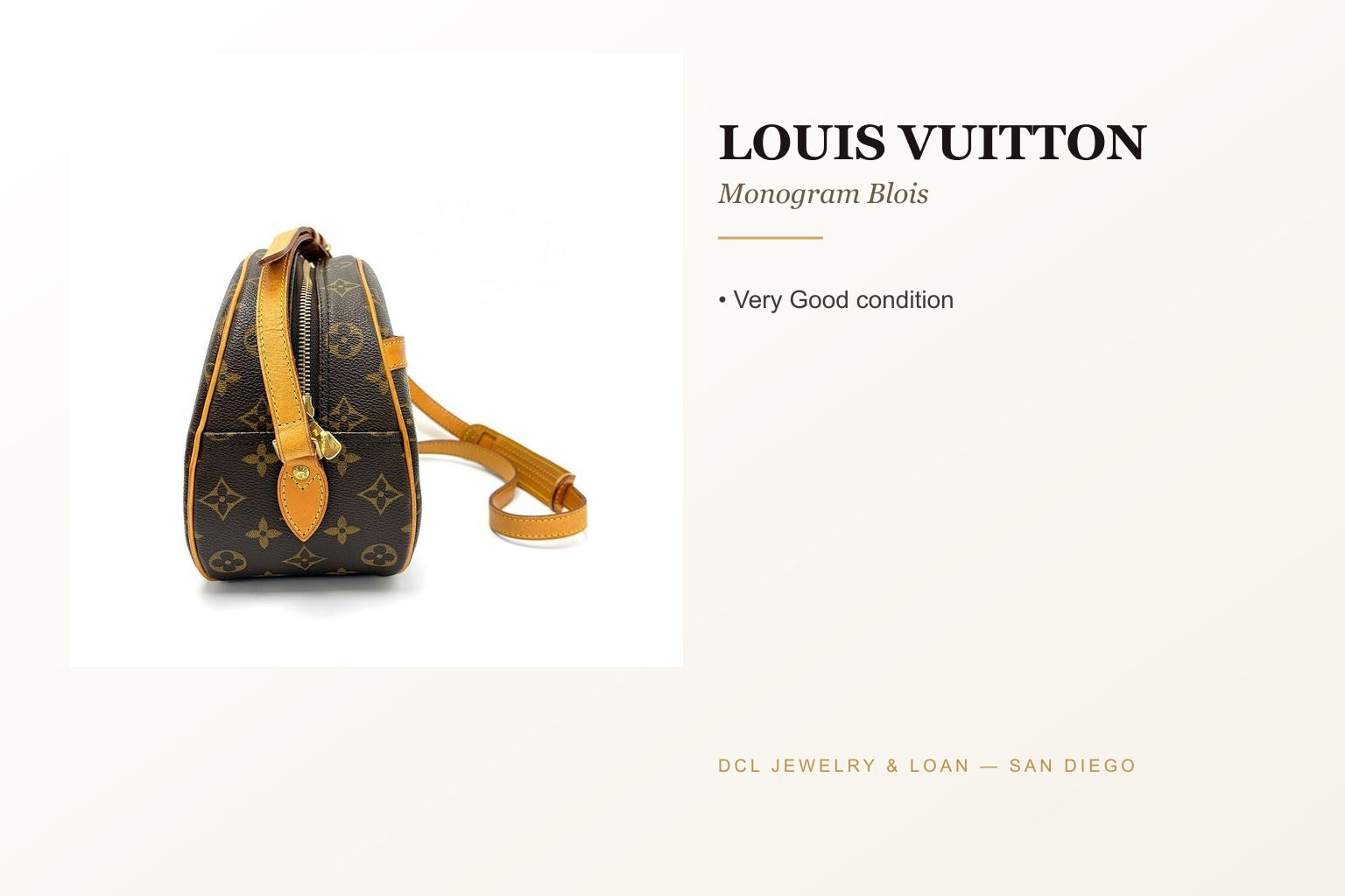 Louis Vuitton Monogram Blois Coated Canvas Bag