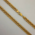 10K Yellow Gold Cuban Link Chain 22"
