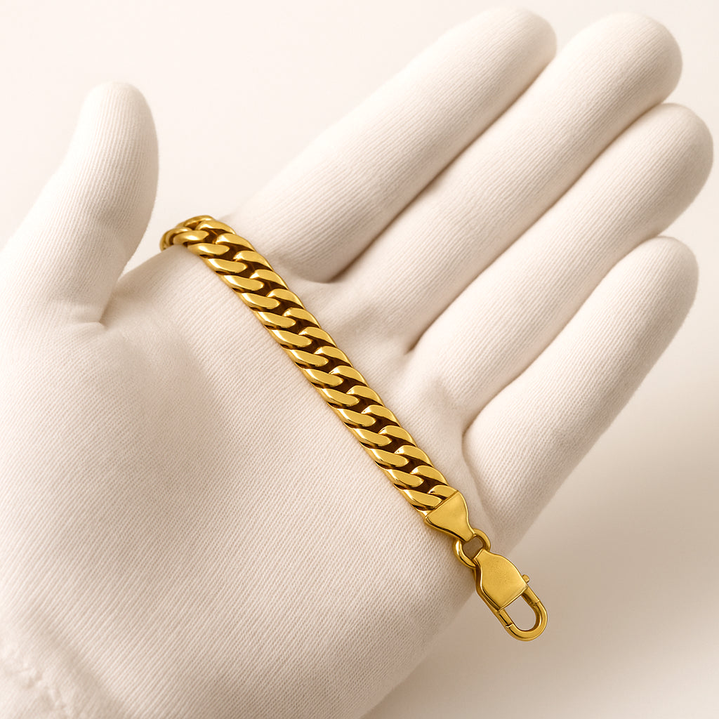 10K Yellow Gold Cuban Link Chain 22"