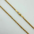 14K Yellow Gold Rope Chain Necklace 20"