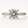 14K White Gold Diamond Solitaire Ring 1