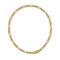 14K Yellow Gold Figaro Chain Necklace 18" 1
