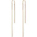 18K Rose Gold Long-Bar Threader Earrings 1