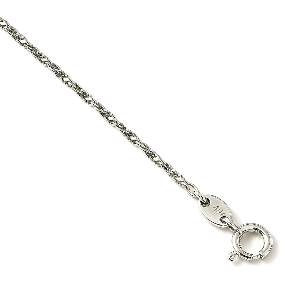 10K White Gold Singapore Chain Necklace 20" 1
