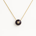 14K Gold Peacock Pearl & Diamond Necklace 1
