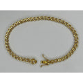 18K Yellow Gold 0.72 ctw Diamond Tennis Bracelet 1