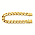 14K Yellow Gold Curb Bracelet Size 8" 1