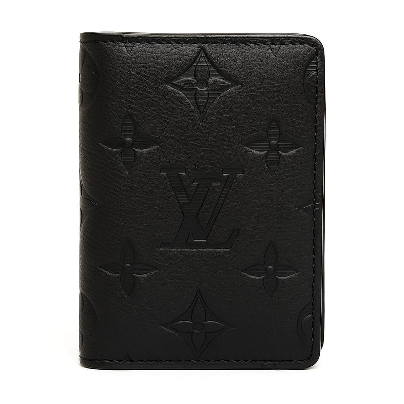Louis Vuitton Pocket Organizer Black Monogram Shadow 1
