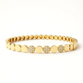 14K Yellow Gold 0.75 ctw Diamond Bangle 1