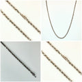 14K White Gold Rope Chain 18" 1