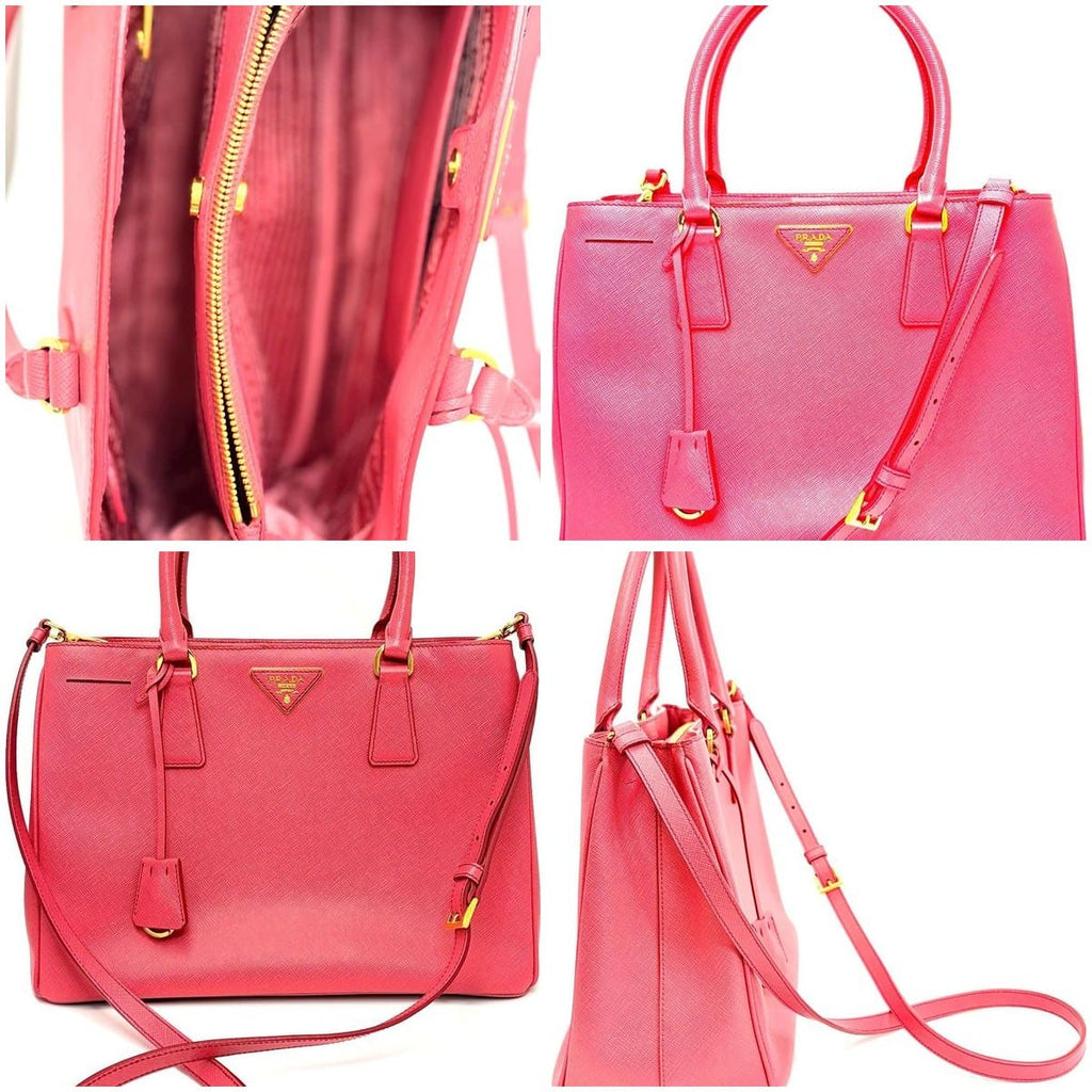 Prada Saffiano Executive Tote Medium Pink 2