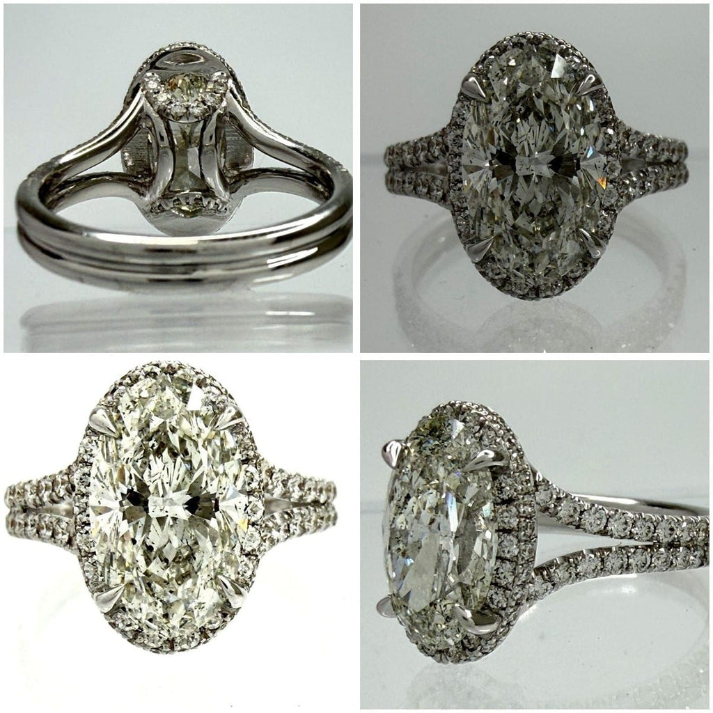 18kt White Gold 4.0 ctw Diamond Ring 2
