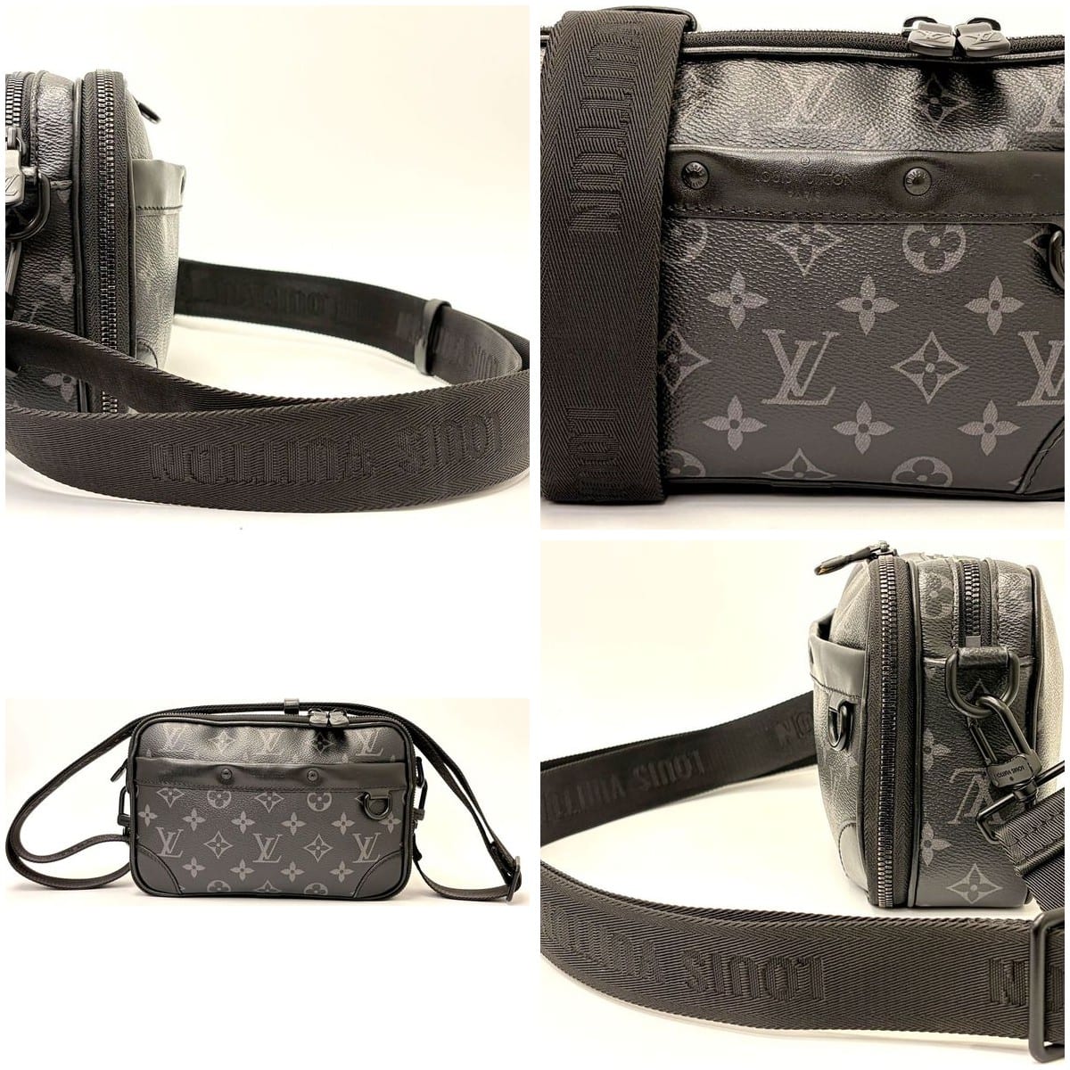 Louis Vuitton Alpha Messenger Bag Monogram Eclipse OS 3