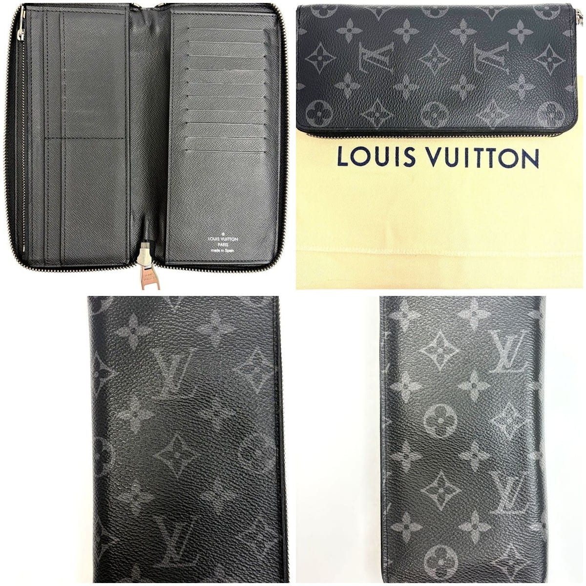 Louis Vuitton Zippy Wallet Monogram Eclipse 3