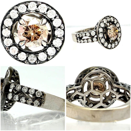 14K White Gold 1.83 ctw Diamond Ring 2