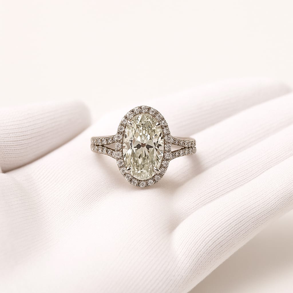 18kt White Gold 4.0 ctw Diamond Ring 3