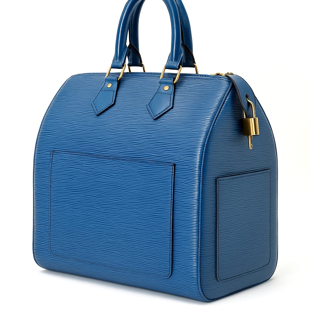 Louis Vuitton Speedy 40 Epi Toledo Blue 4