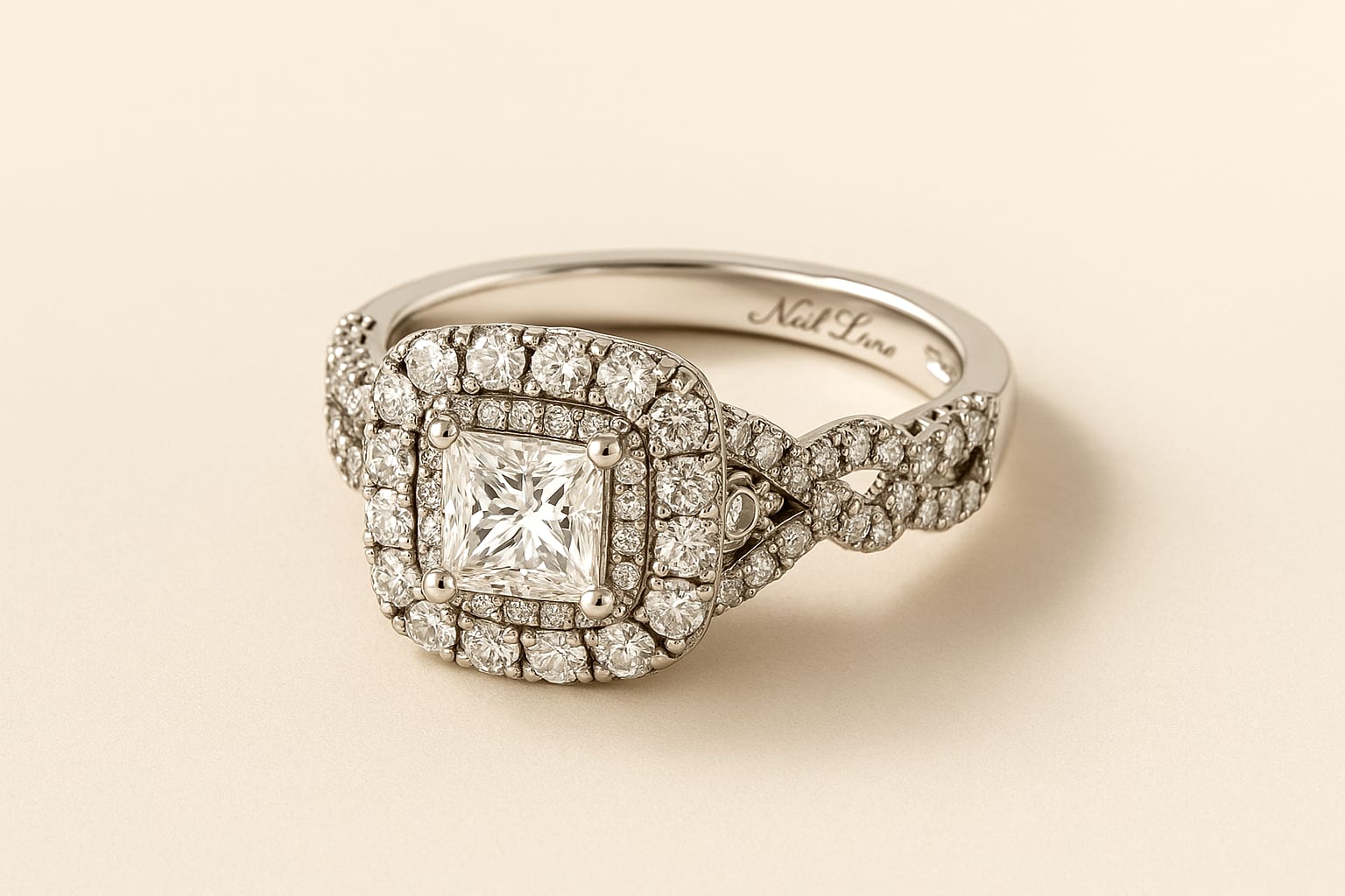 Neil Lane 14K White Gold 1.12 ctw Diamond Ring 4