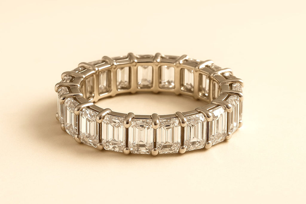 18K White Gold 4.0 ctw Diamond Eternity Band 5