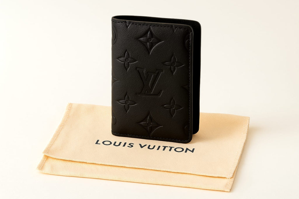 Louis Vuitton Pocket Organizer Black Monogram Shadow 5