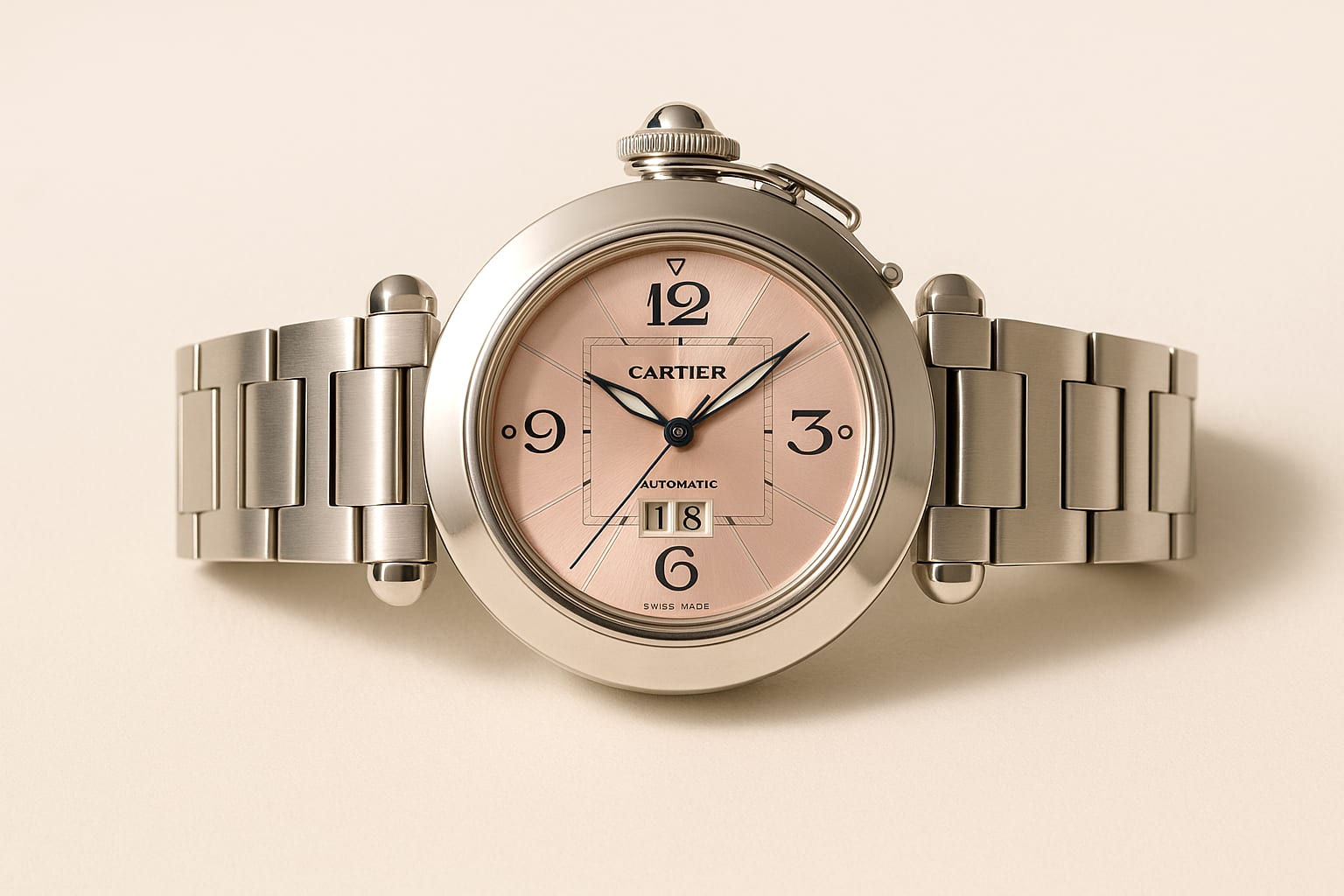 Cartier Pacha C Pink Dial 35mm Women's Watch 5