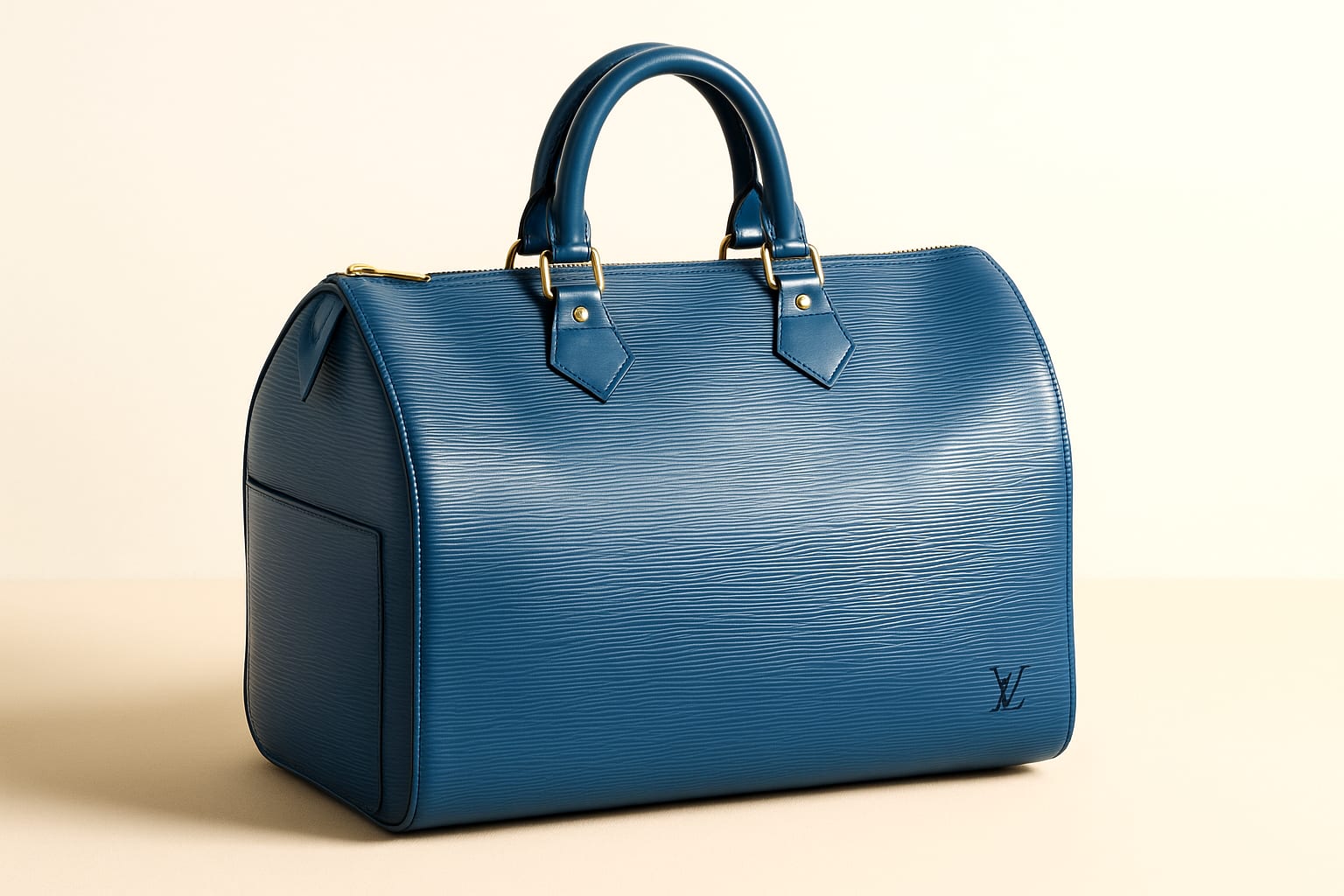 Louis Vuitton Speedy 40 Epi Toledo Blue 5