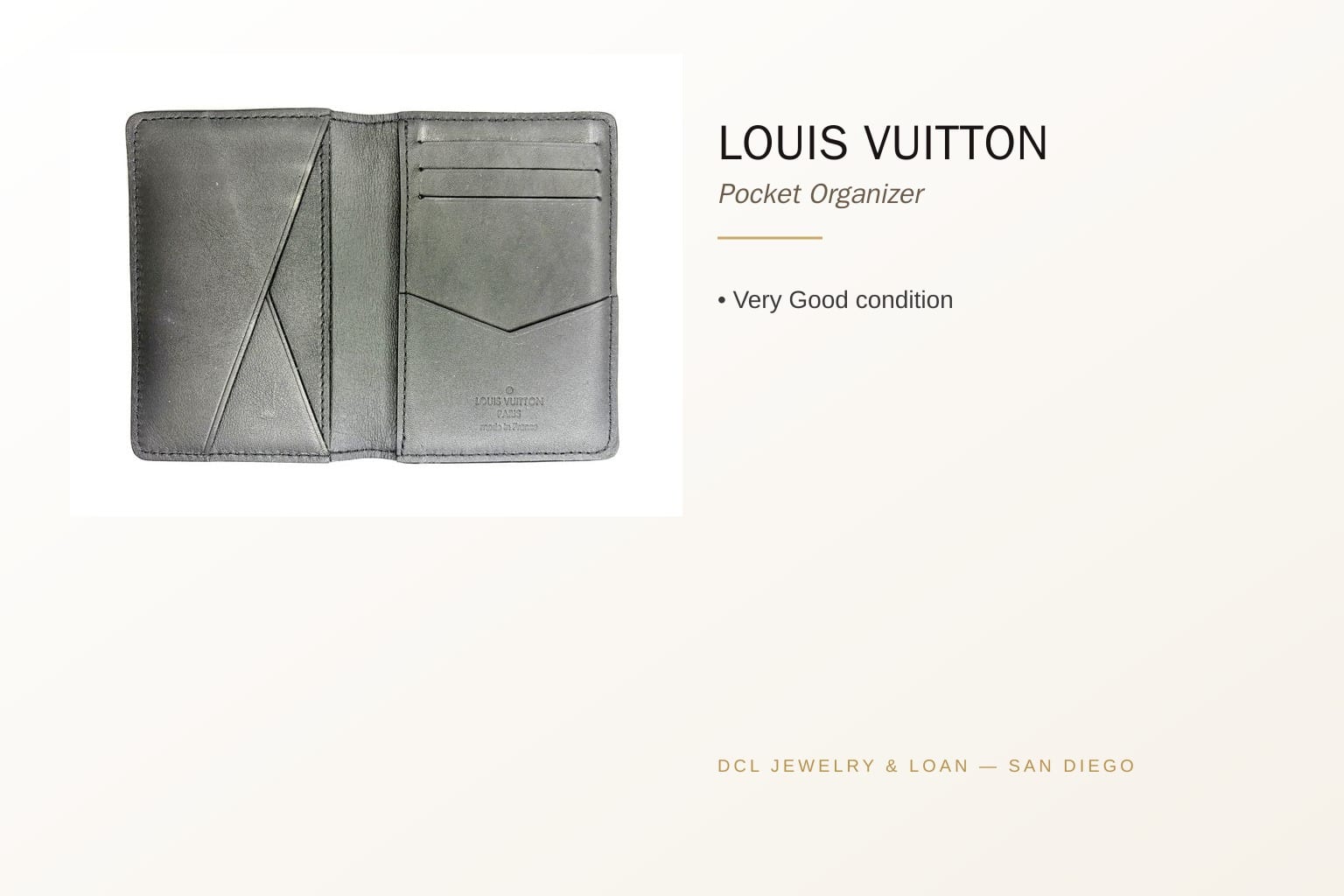 Louis Vuitton Pocket Organizer Black Monogram Shadow 6