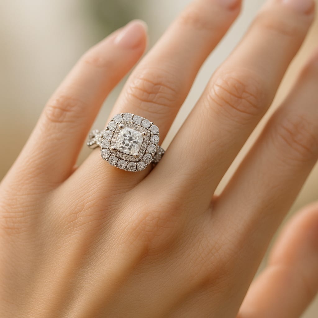 Neil Lane 14K White Gold 1.12 ctw Diamond Ring 6