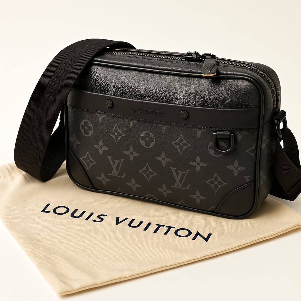Louis Vuitton Alpha Messenger Bag Monogram Eclipse OS 7