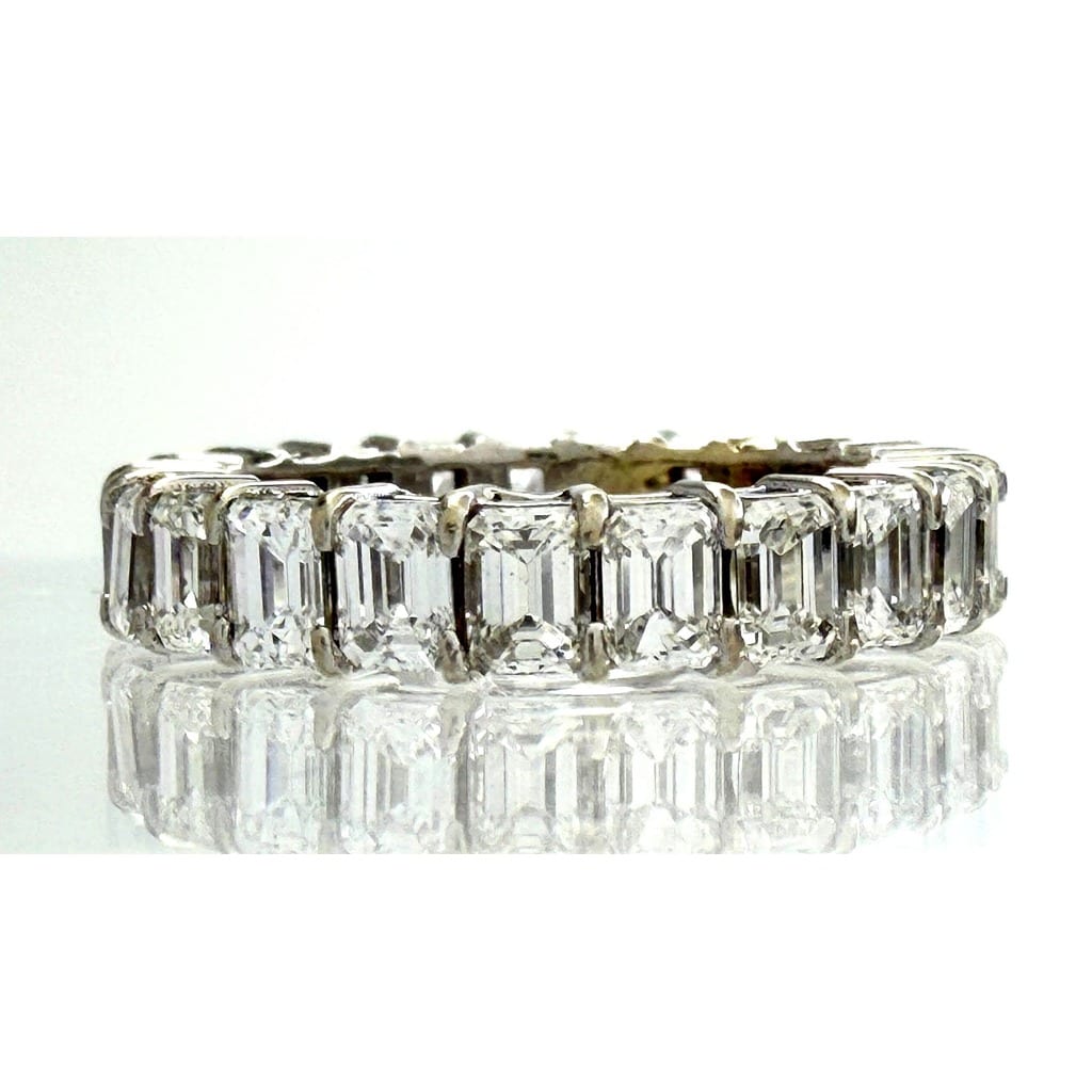 18K White Gold 4.0 ctw Diamond Eternity Band 2