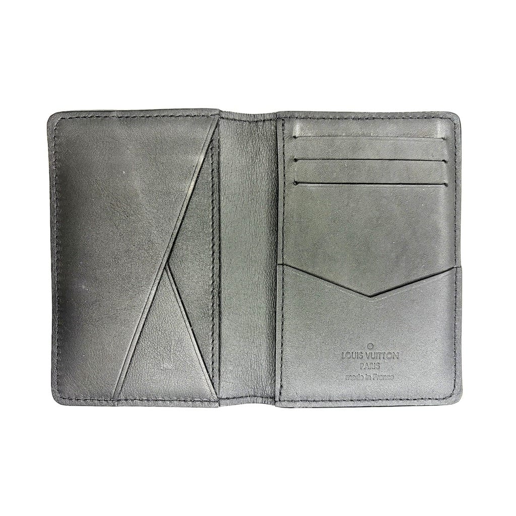 Louis Vuitton Pocket Organizer Black Monogram Shadow 2