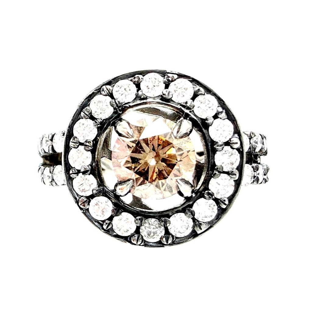 14K White Gold 1.83 ctw Diamond Ring 1