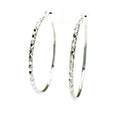 18K White Gold Hoop Earrings 1