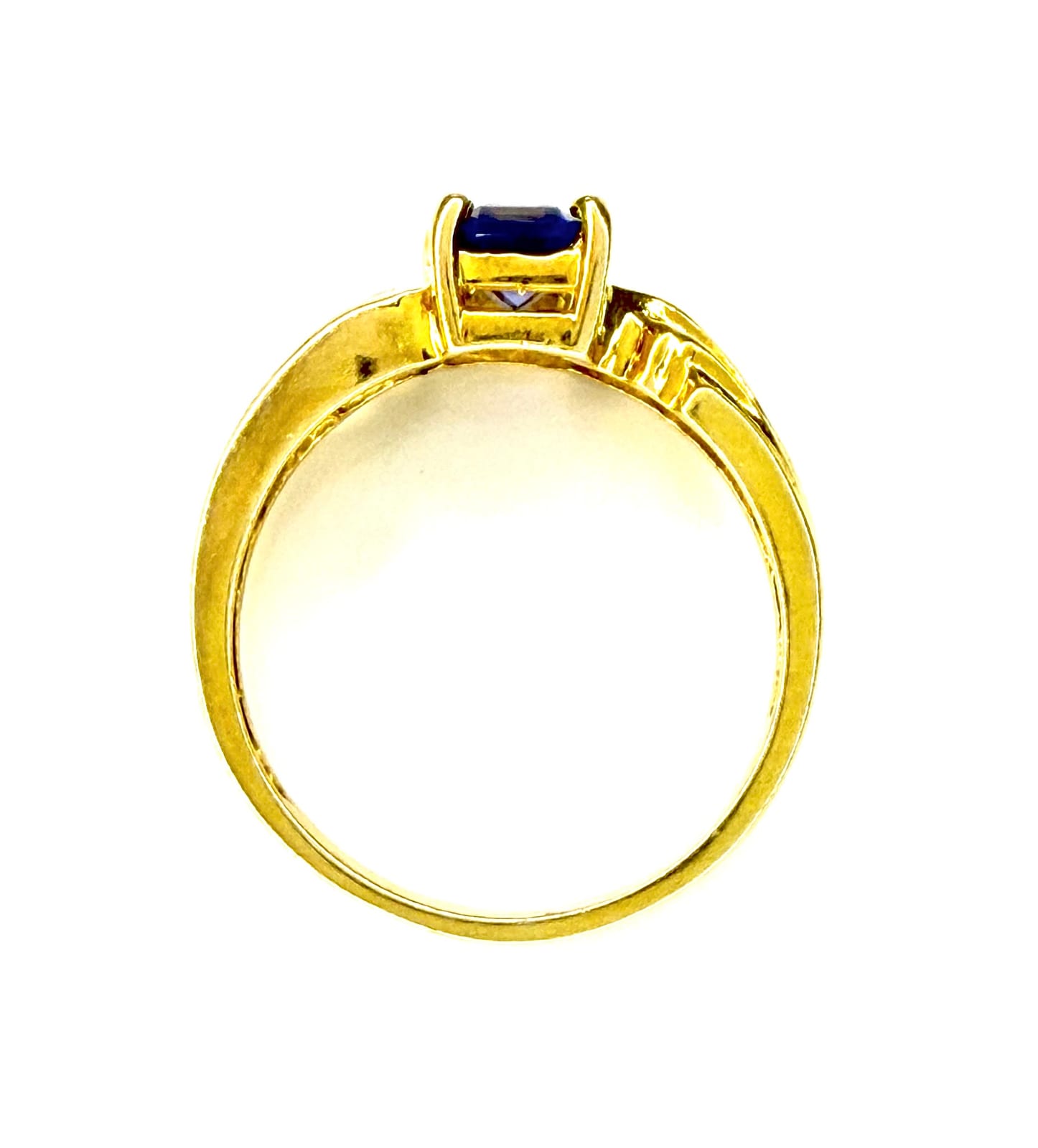 14K Gold Tanzanite & Diamond Ring 5