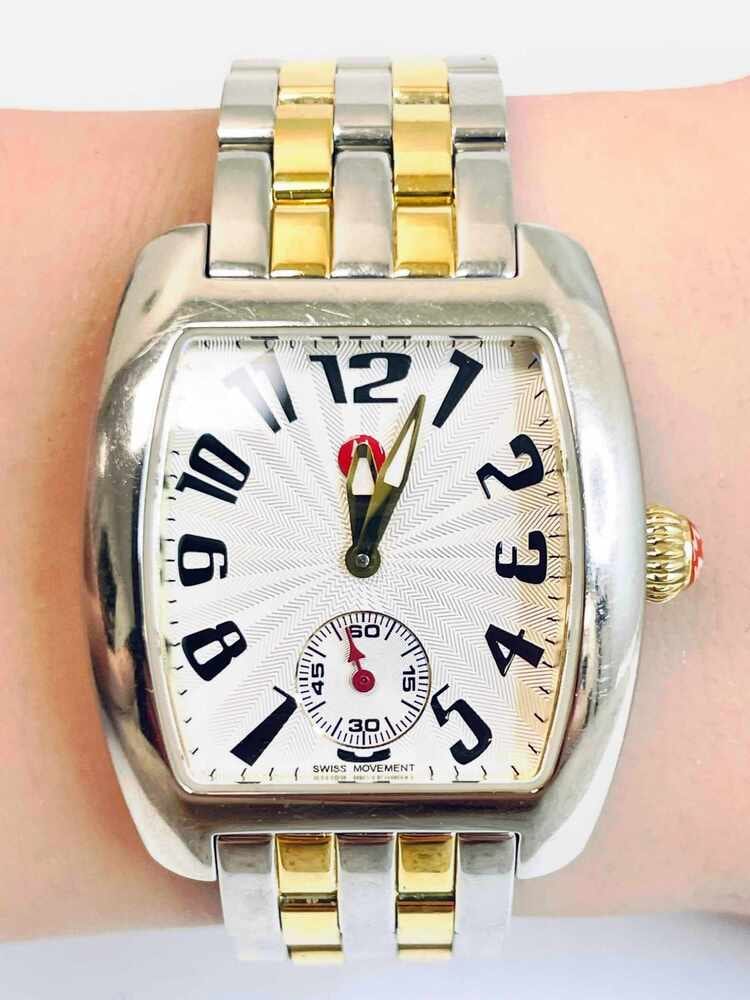 Michele Urban Mini Two-Tone Watch 1