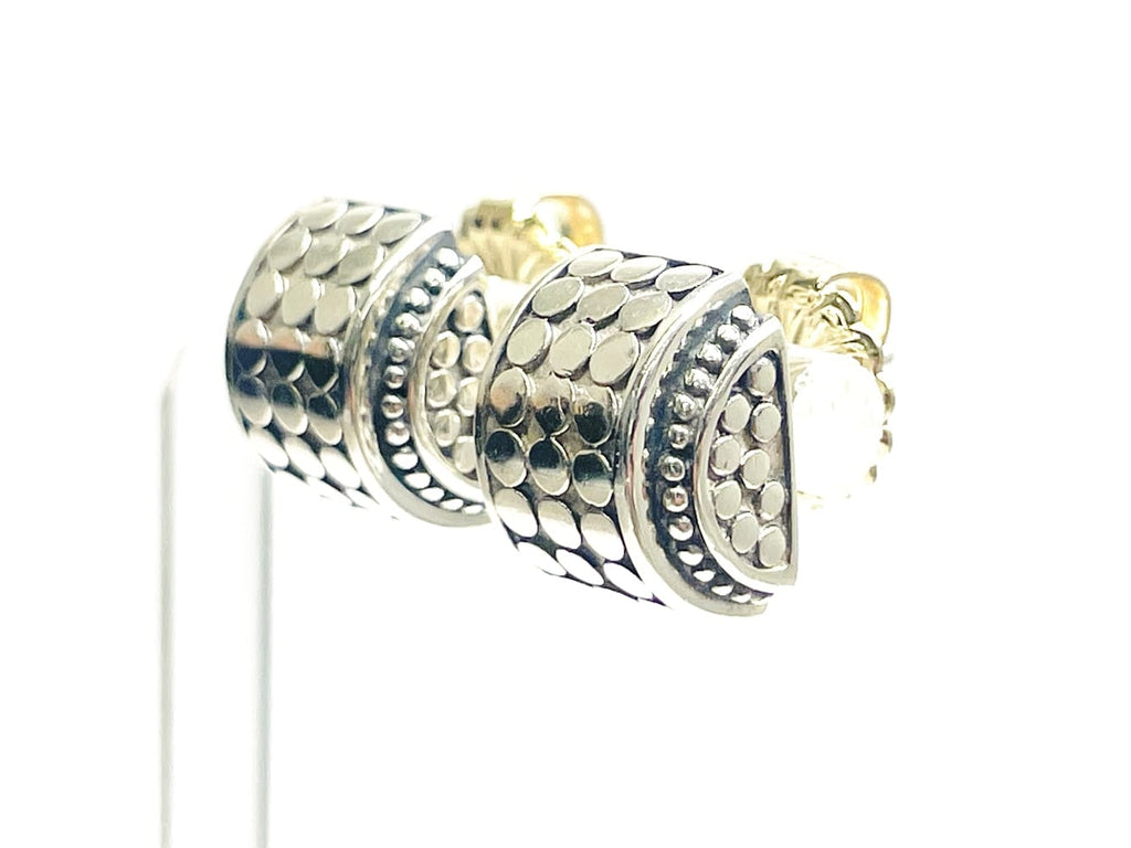 Sophisticated John Hardy Silver Dot Earrings 2