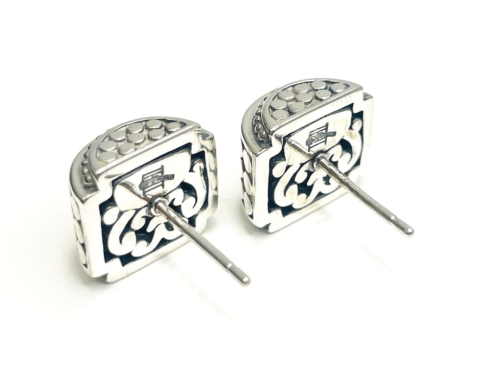 Sophisticated John Hardy Silver Dot Earrings 3